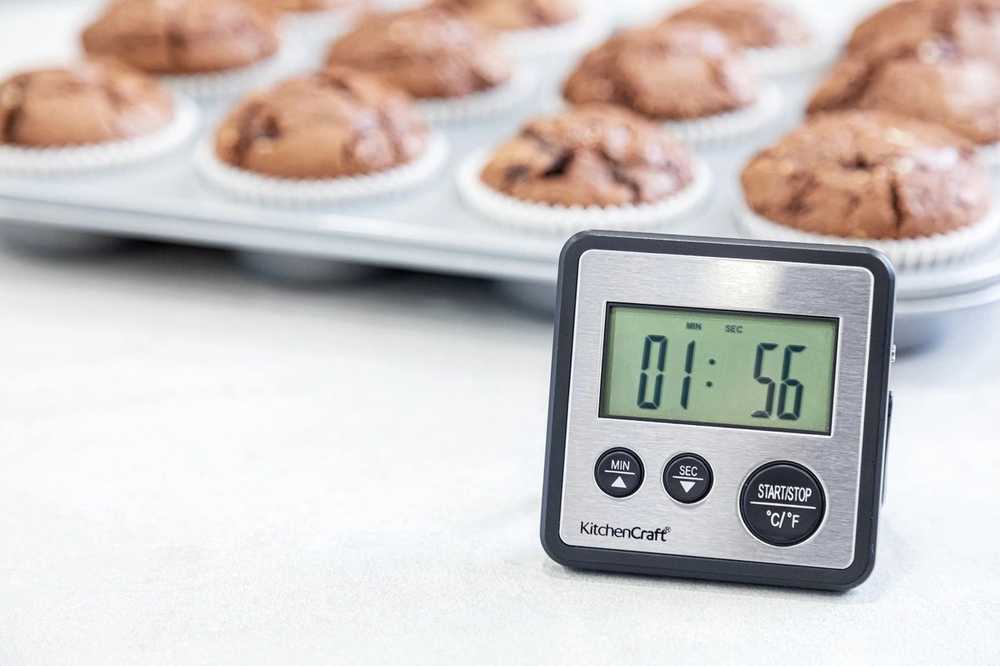 KitchenCraft Digitální teploměr se sondou a minutkou