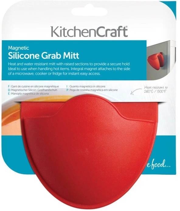 KitchenCraft Silikonová chňapka, červená