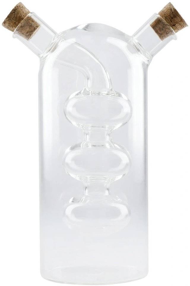 KitchenCraft World of Flavours Skleněná láhev na olej a ocet, 300 ml / 100 ml