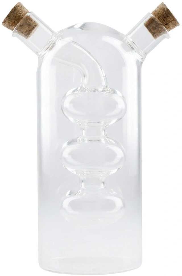 KitchenCraft World of Flavours Skleněná láhev na olej a ocet, 300 ml / 100 ml