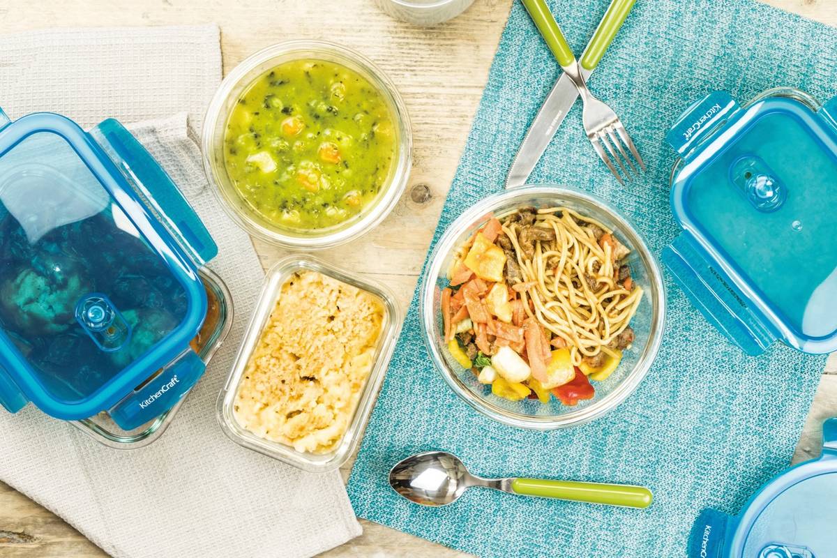 KitchenCraft Pure Seal Skleněná nádoba na potraviny, 350 ml