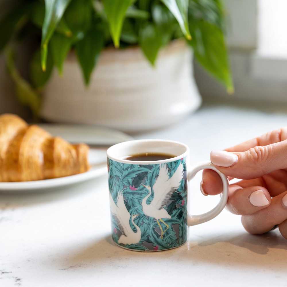 KitchenCraft Hrnek na espresso, 80 ml, motiv jeřába