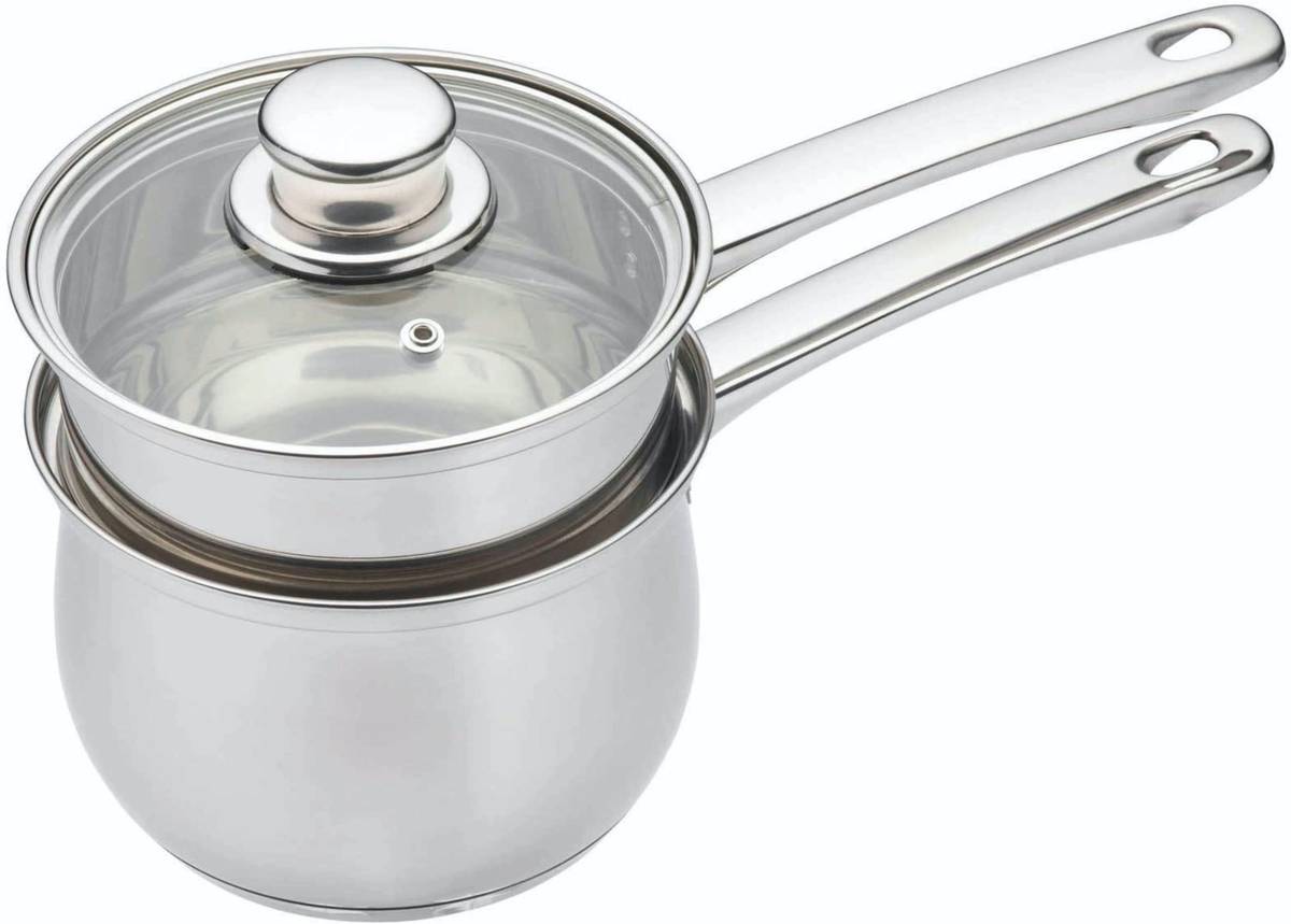 KitchenCraft Sada nerezového rendlíku a rendlíku na vodní lázeň, 16 cm
