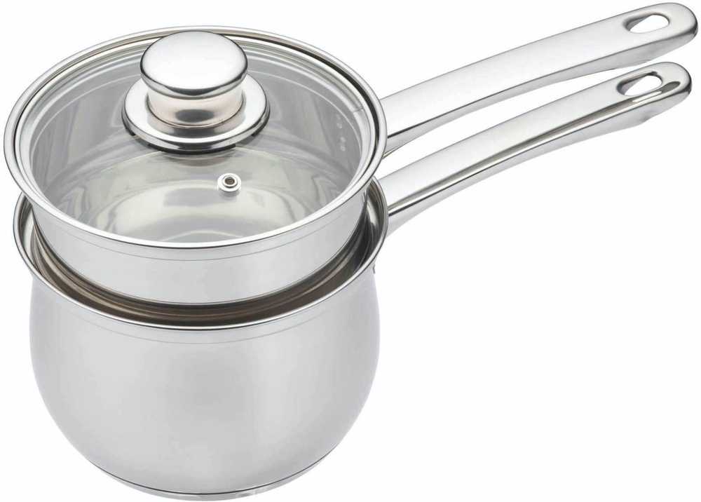 KitchenCraft Sada nerezového rendlíku a rendlíku na vodní lázeň, 16 cm