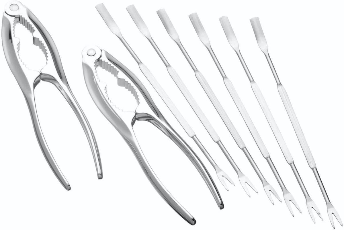 KitchenCraft Sada náčiní na mořské plody, 8 ks