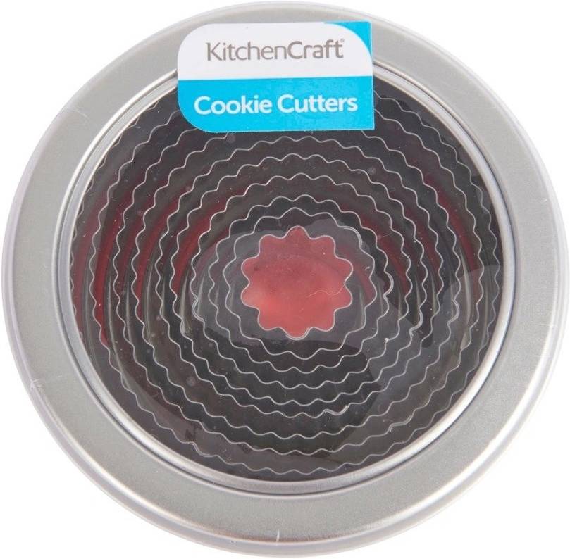 KitchenCraft Sada vykrajovátek s kovovou krabičkou, 11 ks