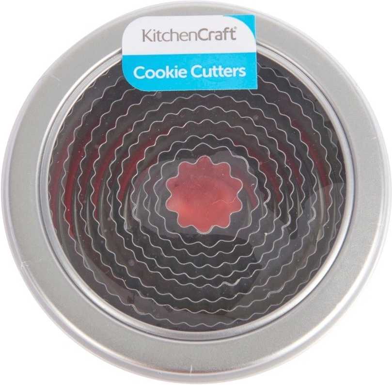 KitchenCraft Sada vykrajovátek s kovovou krabičkou, 11 ks