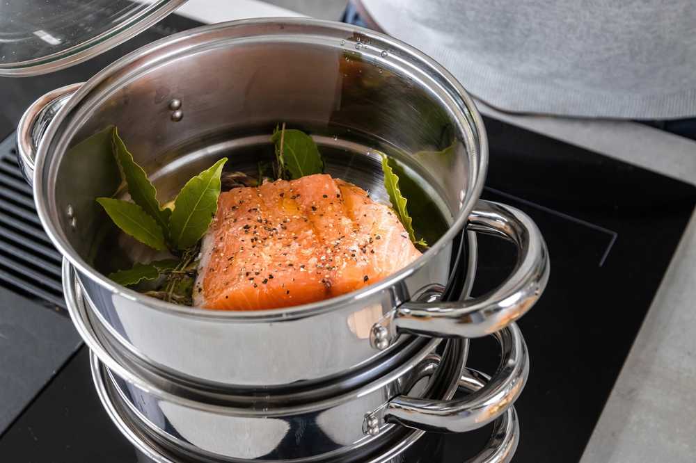 KitchenCraft Nerezový parní hrnec, se třemi úrovněmi, 18 cm