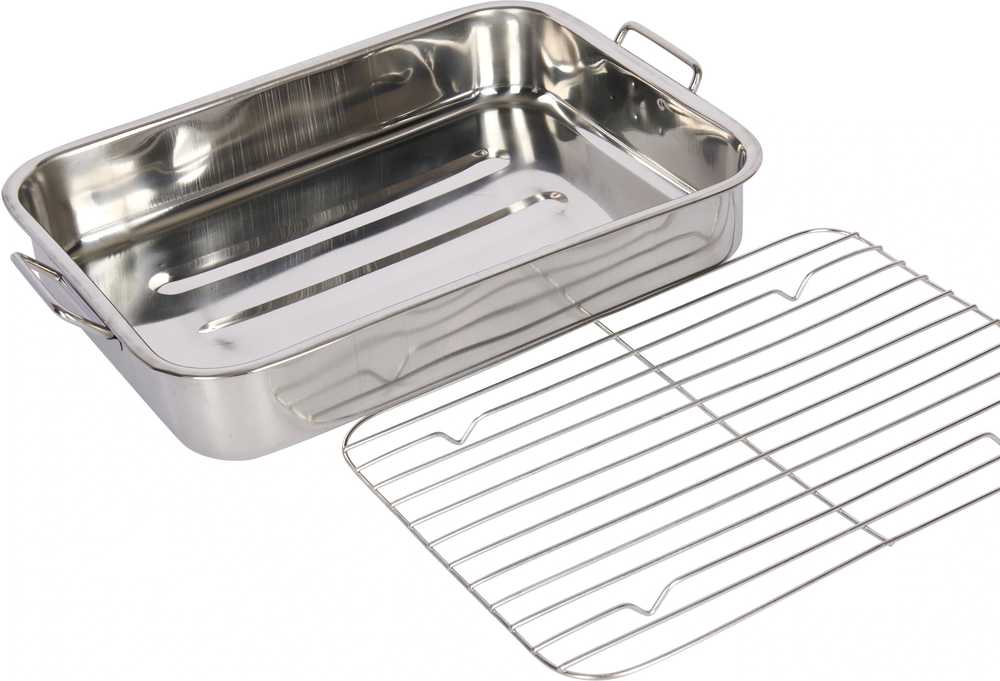 KitchenCraft Pekáč na pečení s roštem, 35 x 28 cm