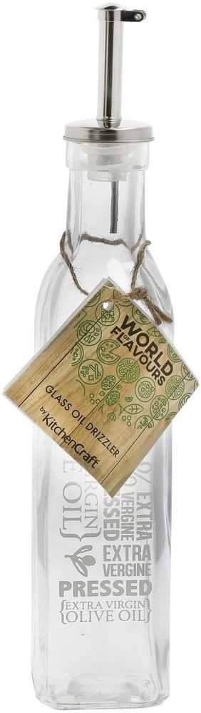 KitchenCraft Skleněná láhev na olej, 270 ml