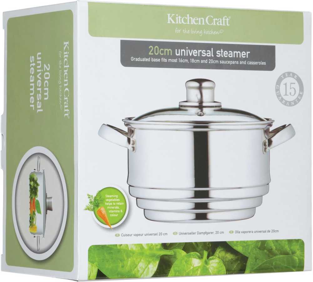 KitchenCraft Napařovák s poklicí, 20 cm