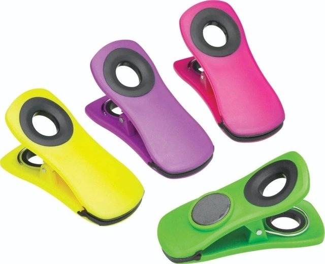 KitchenCraft Klipy na poznámky s magnetem, 4 ks