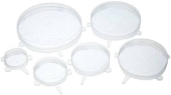 KitchenCraft Sada silikonových víček, 6 ks