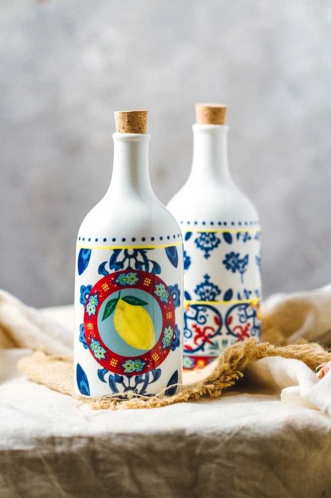 KitchenCraft World of Flavours Sada keramických lahví na olej a ocet, 2 ks