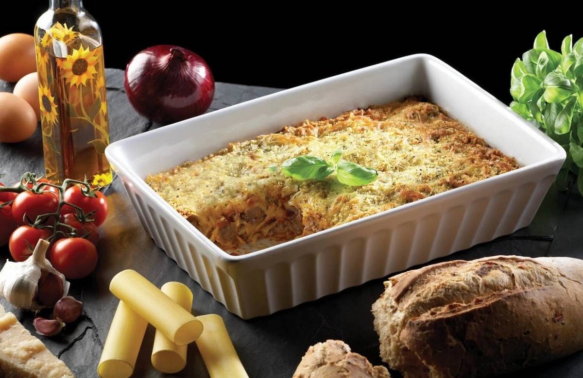 KitchenCraft World of Flavours Zapékací mísa na lasagne, 33 x 23 cm