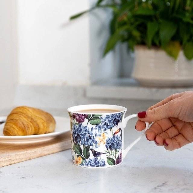 KitchenCraft Fluted Mug Hrnek Country Floral, 300 ml