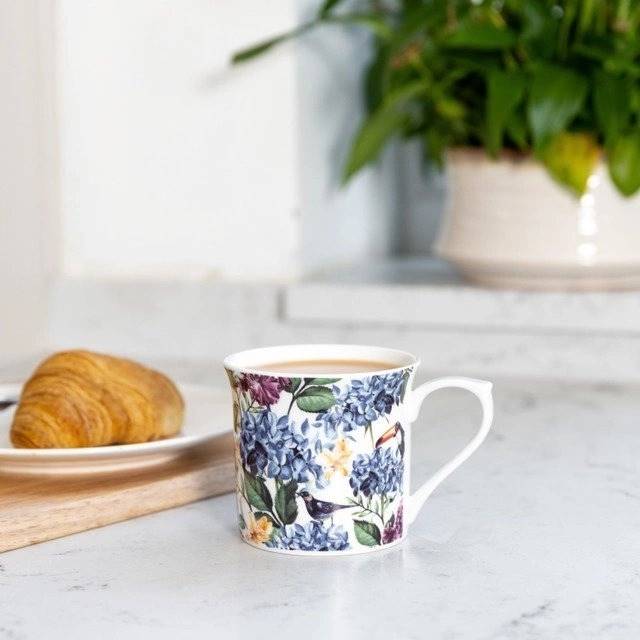 KitchenCraft Fluted Mug Hrnek Country Floral, 300 ml