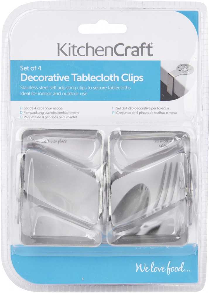 KitchenCraft Spony na ubrus, 4 ks