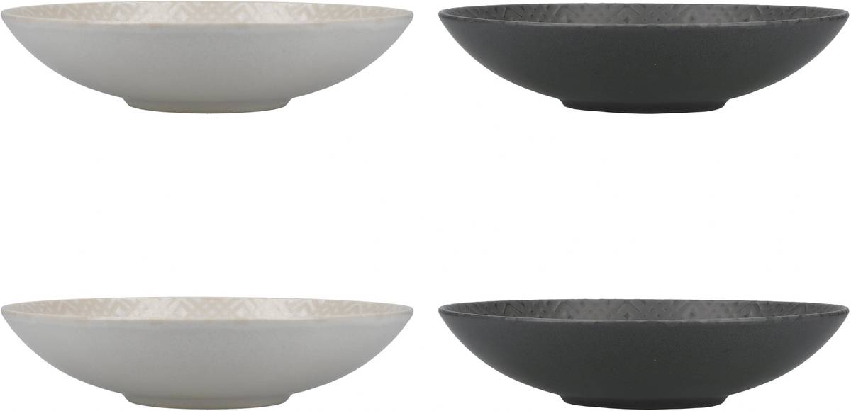 KitchenCraft Sada kameninových misek, 22 cm, 4 ks