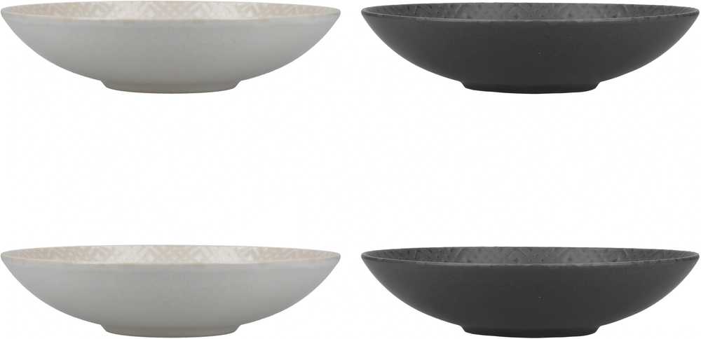 KitchenCraft Sada kameninových misek, 22 cm, 4 ks