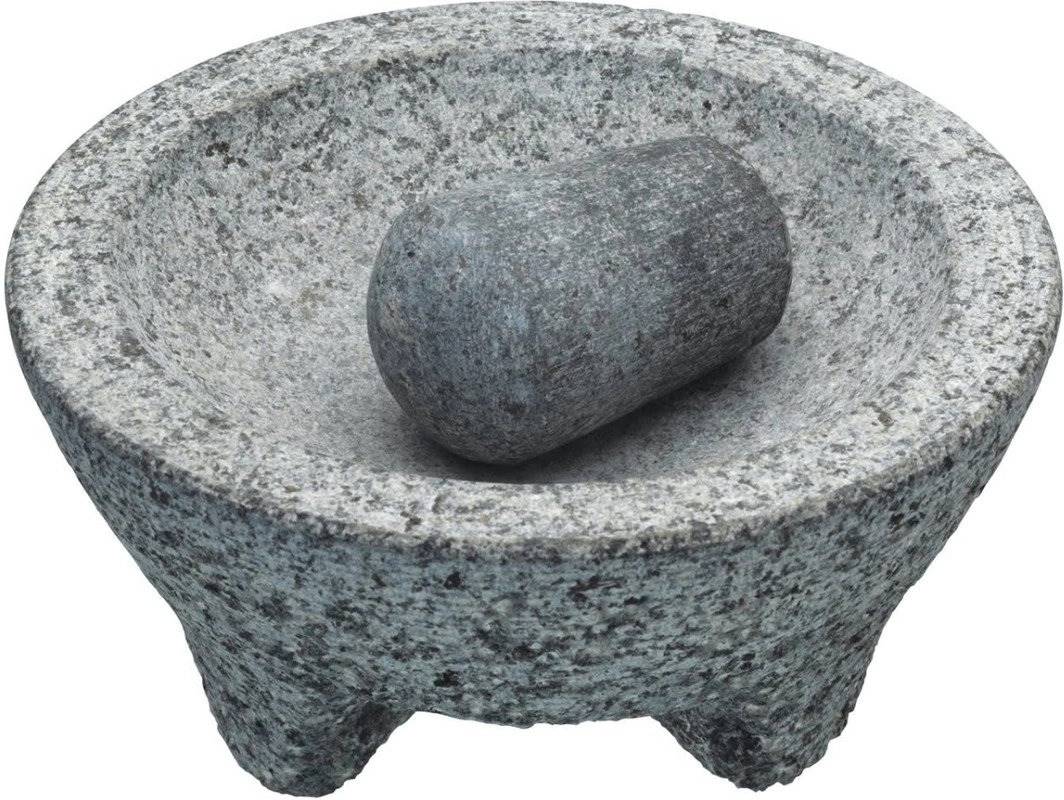KitchenCraft World of Flavours Granitový hmoždíř s paličkou 20 x 10 cm