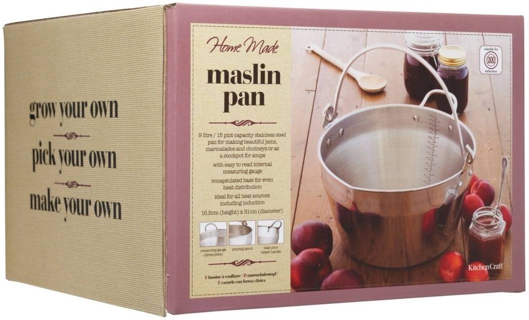 KitchenCraft Home Made Nerezový hrnec na zavařování a marmelády, 9 l