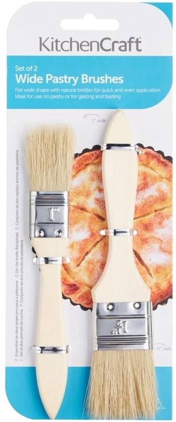 KitchenCraft Kuchyňské štětce na roztírání, široké, 2 ks