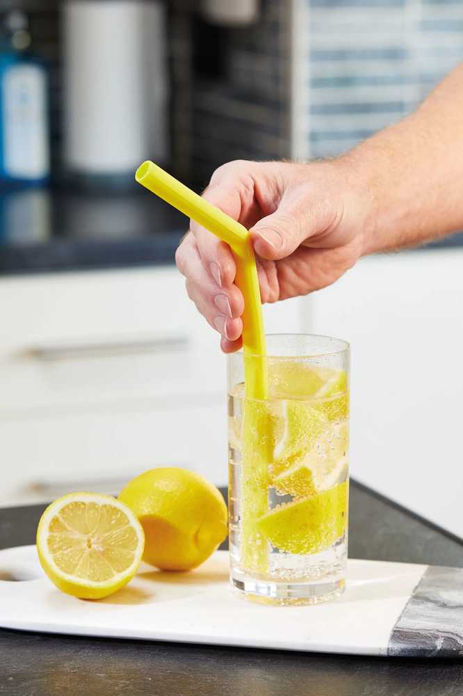 KitchenCraft Silikonová opakovaně použitelná brčka, 6 ks