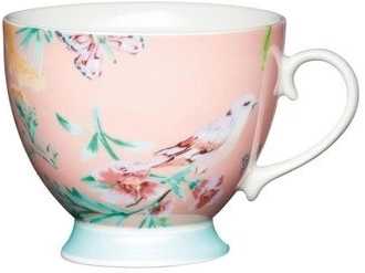 KitchenCraft Set of Four Šálek na nožce Peach Birds, 400 ml