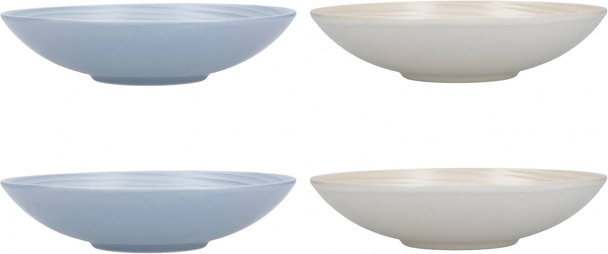 KitchenCraft Sada kameninových misek, 22 cm, 4 ks