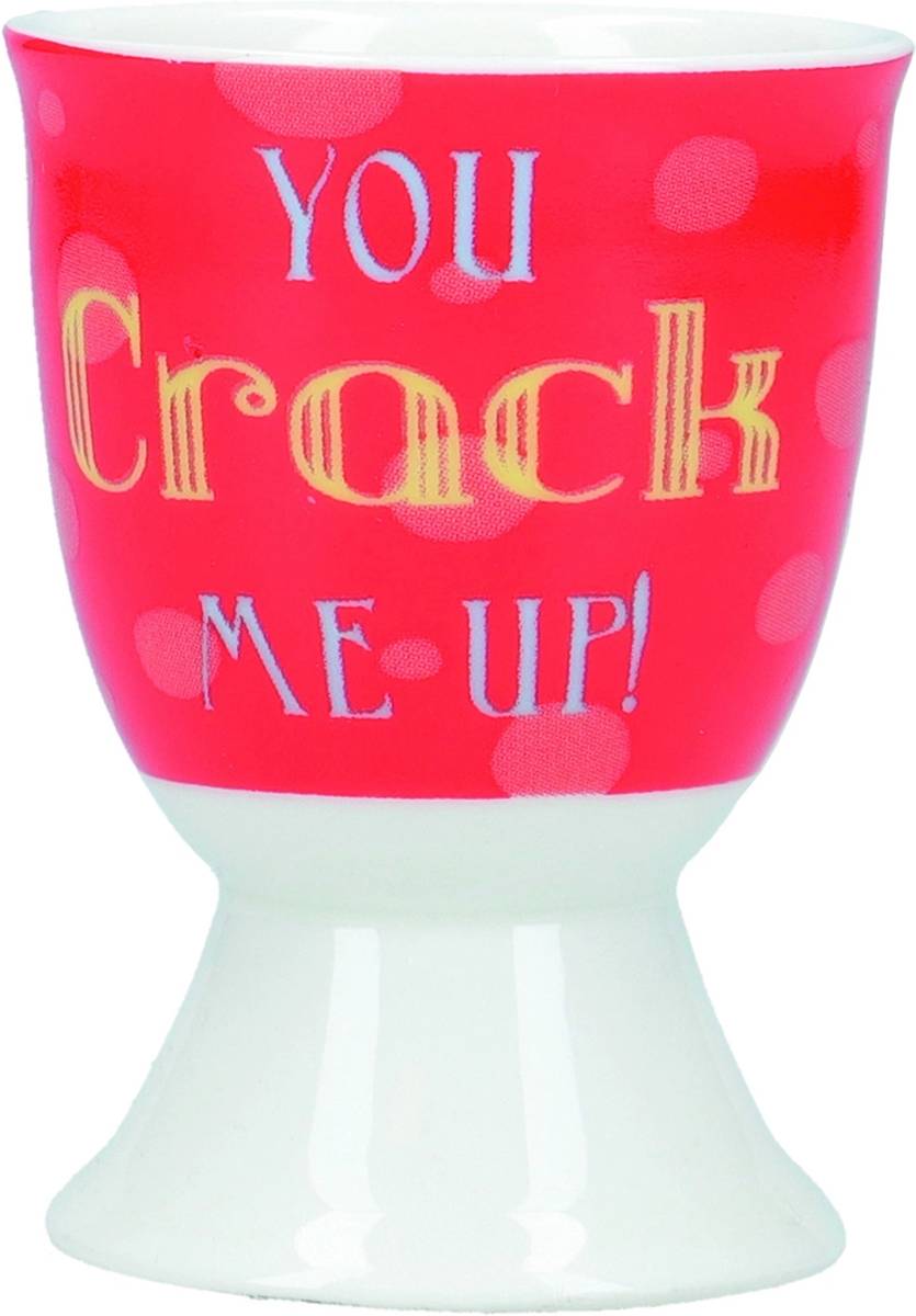 KitchenCraft Stojánek na vajíčka, motiv s nápisem