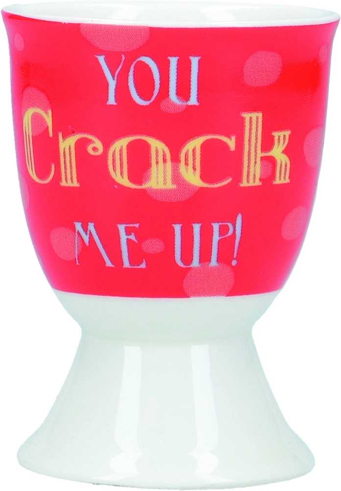 KitchenCraft Stojánek na vajíčka, motiv s nápisem
