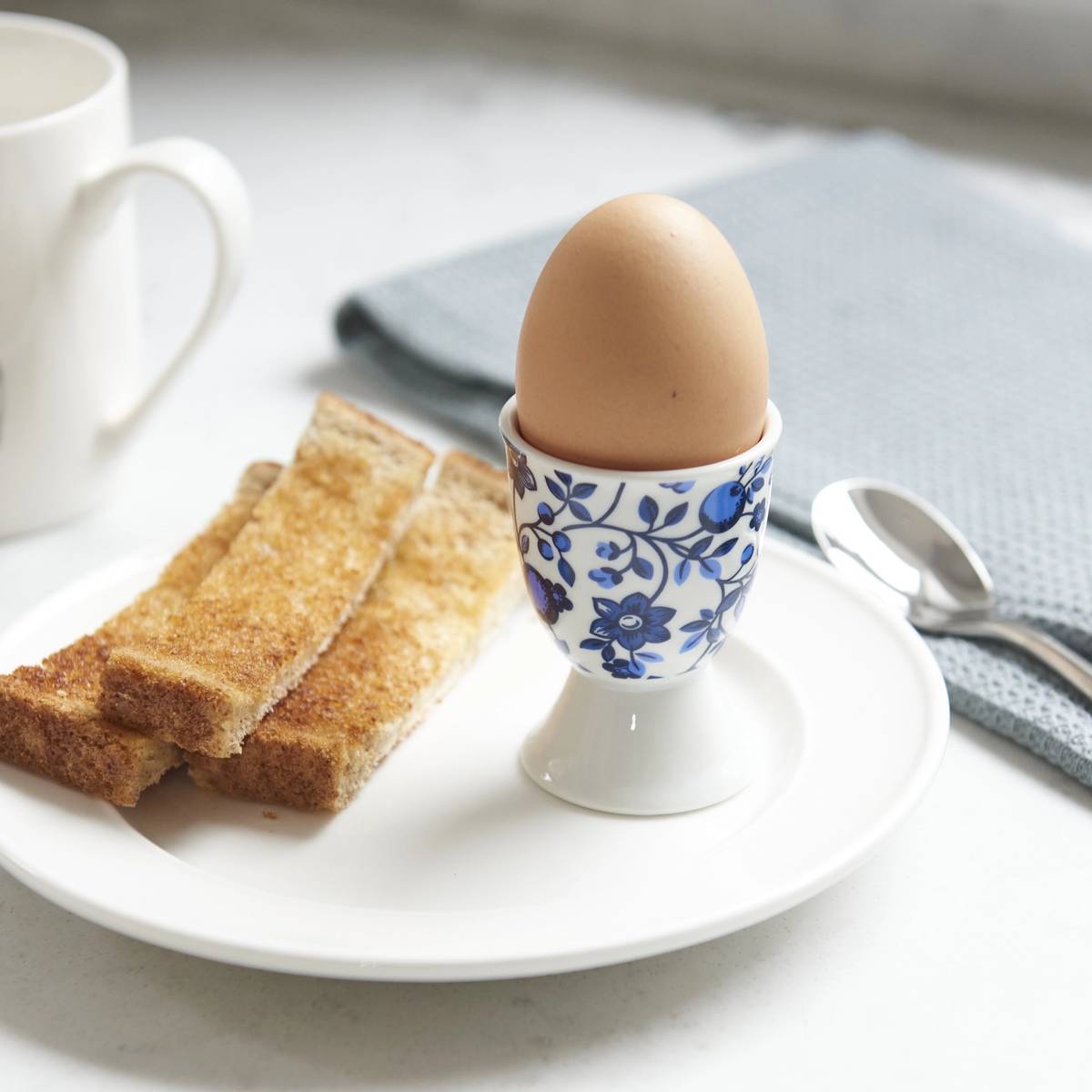 KitchenCraft Stojánek na vajíčka, motiv květin