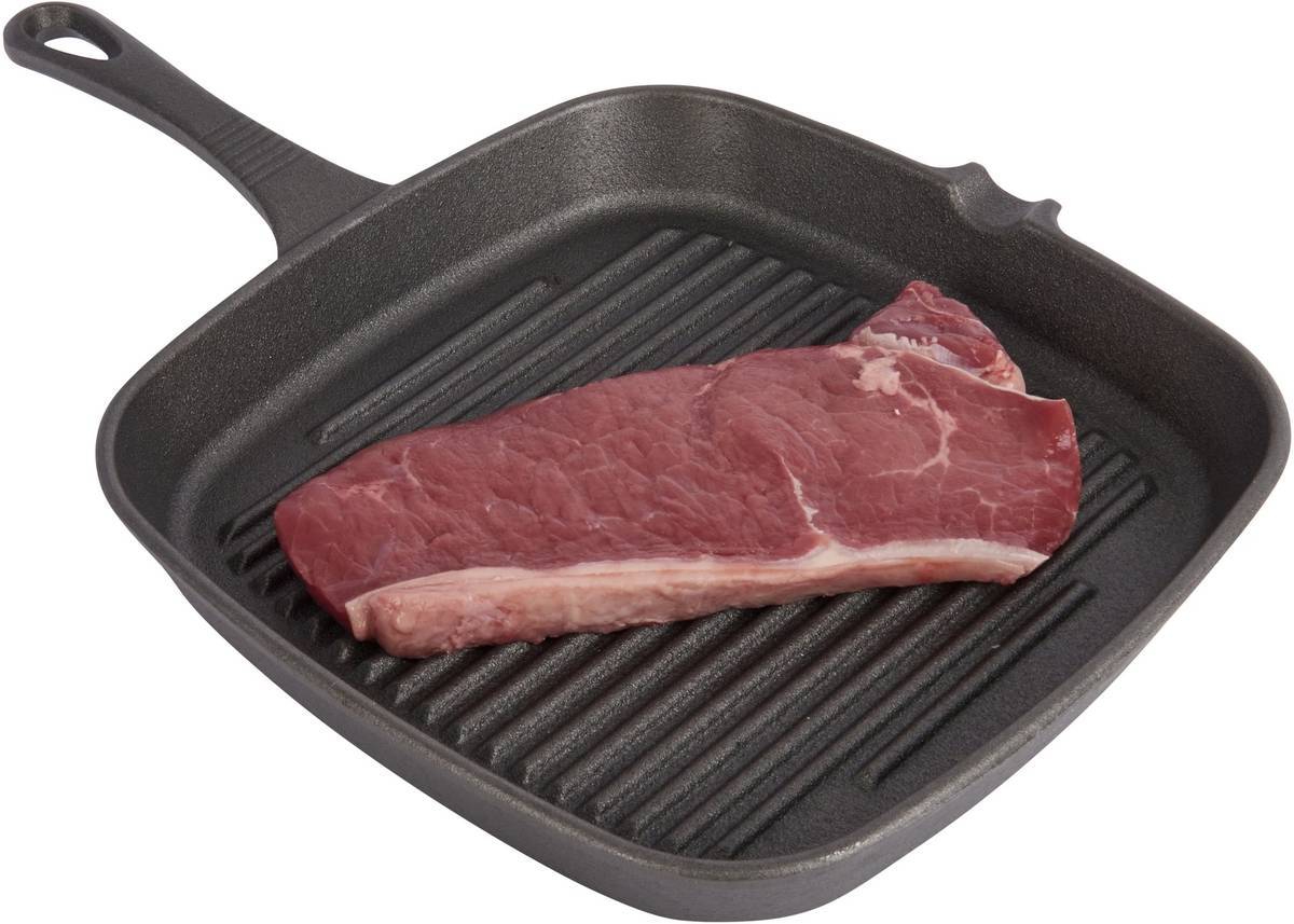 KitchenCraft Litinová pánev čtvercová, 23 cm