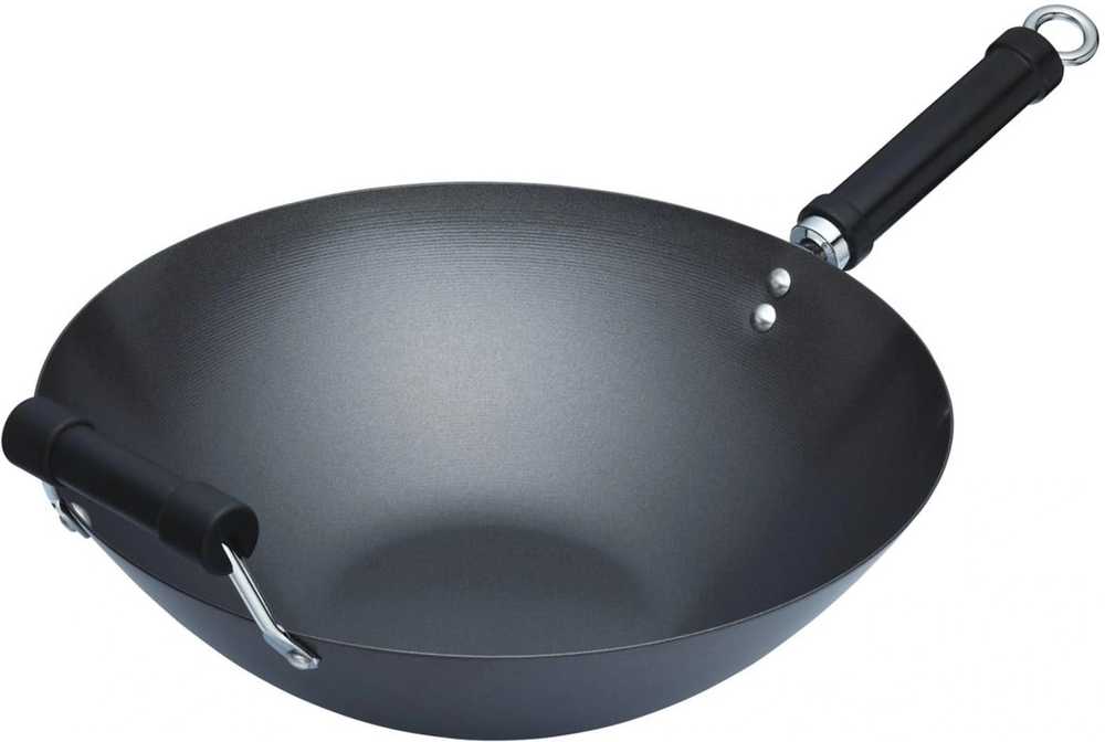 KitchenCraft World of Flavours Pánev wok s nepřilnavým povrchem, 36 cm