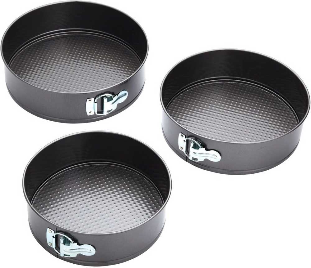 KitchenCraft Sada pečících forem s odnímatelným dnem, 3 ks