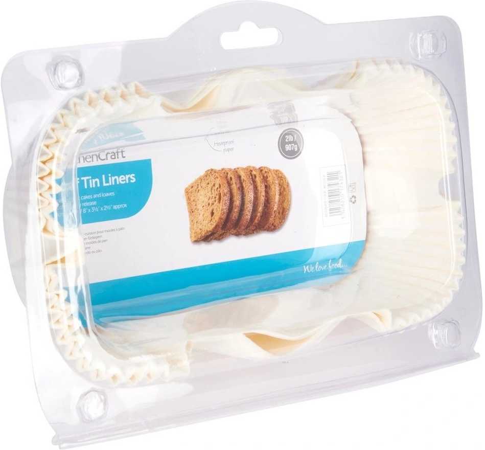 KitchenCraft Balení pečících papírů na toustový chléb, velký, 40 ks