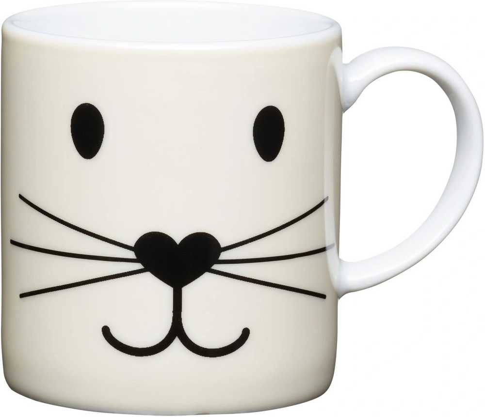 KitchenCraft Hrnek na espresso, 80 ml, motiv kočičky