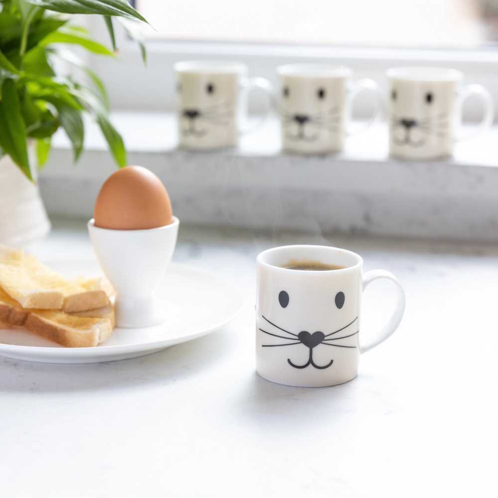 KitchenCraft Hrnek na espresso, 80 ml, motiv kočičky