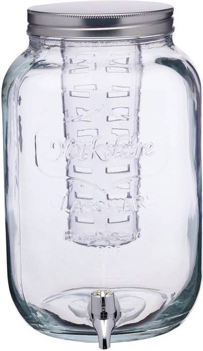 KitchenCraft Home Made Skleněný soudek na nápoje s infuzérem, 7.5 l