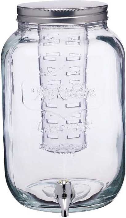 KitchenCraft Home Made Skleněný soudek na nápoje s infuzérem, 7.5 l