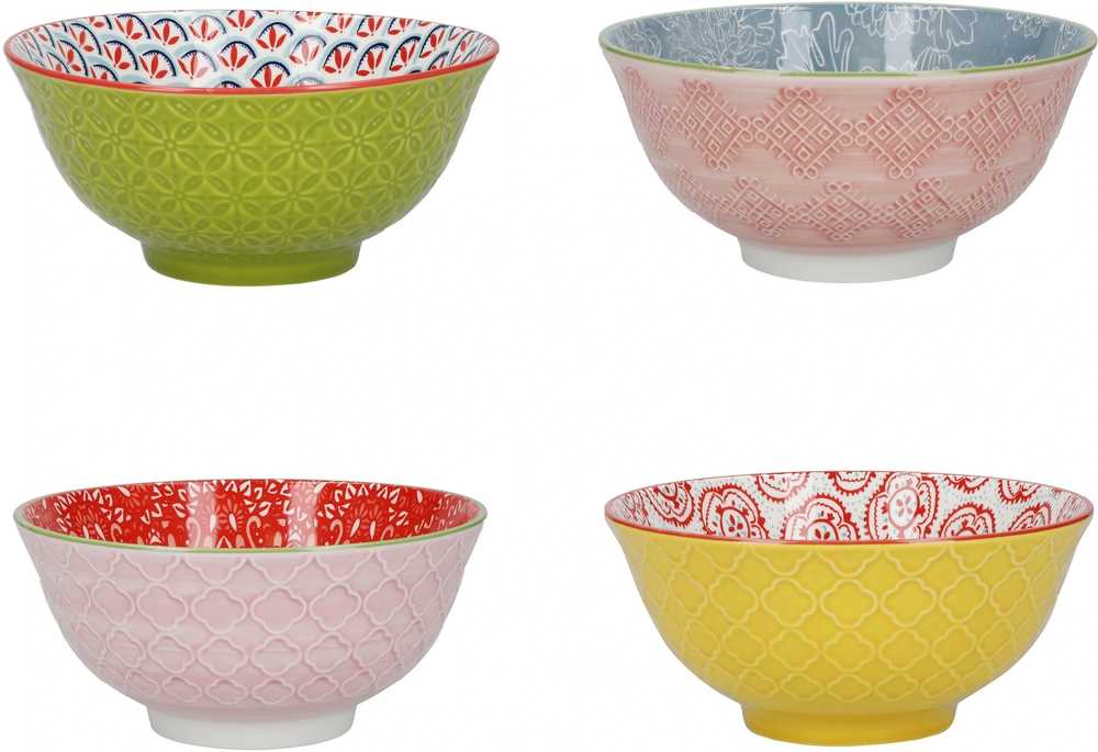 KitchenCraft Sada kameninových misek, 15.5 cm, 4 cm