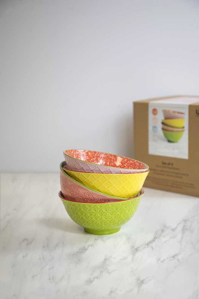 KitchenCraft Sada kameninových misek, 15.5 cm, 4 cm