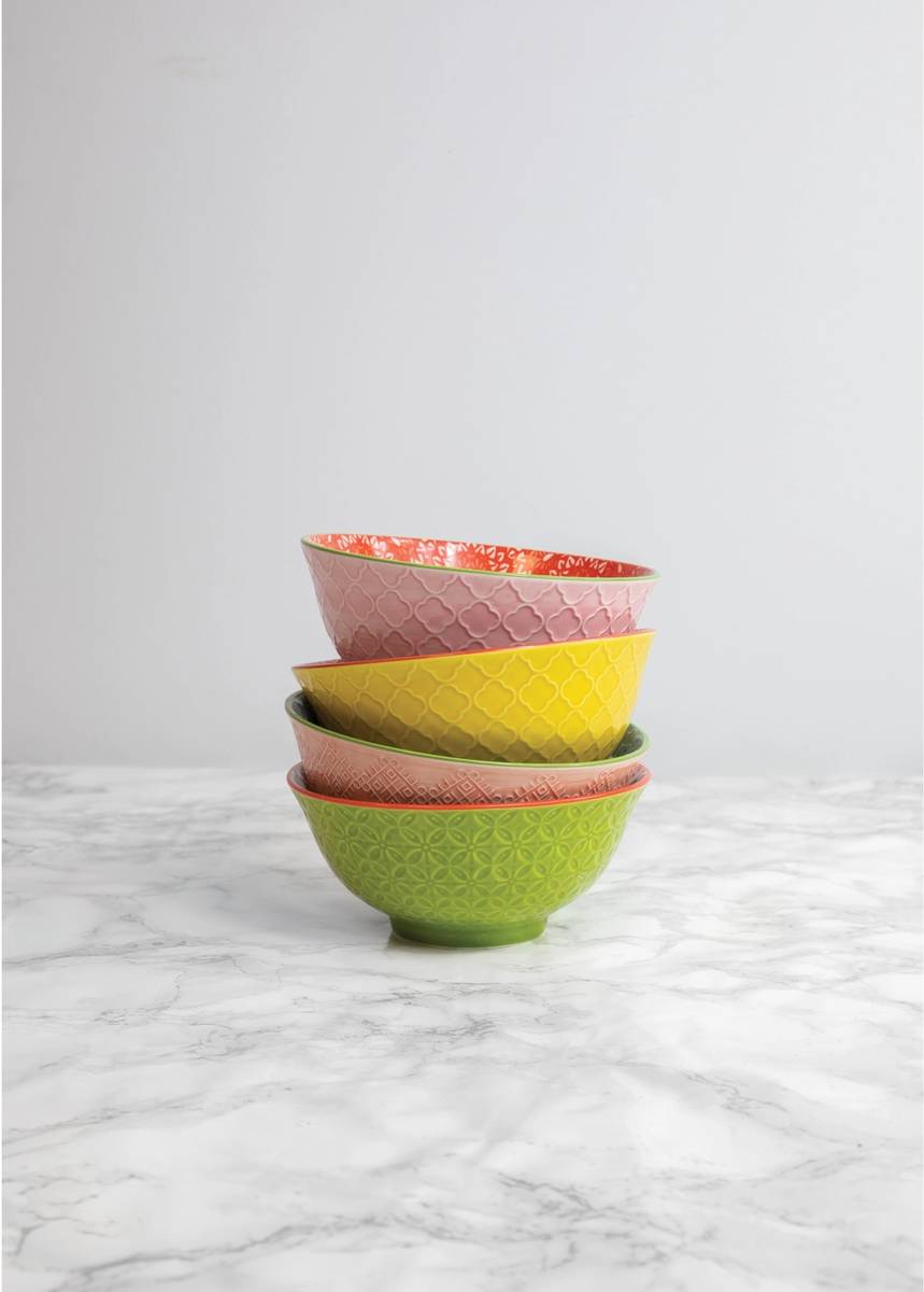 KitchenCraft Sada kameninových misek, 15.5 cm, 4 cm