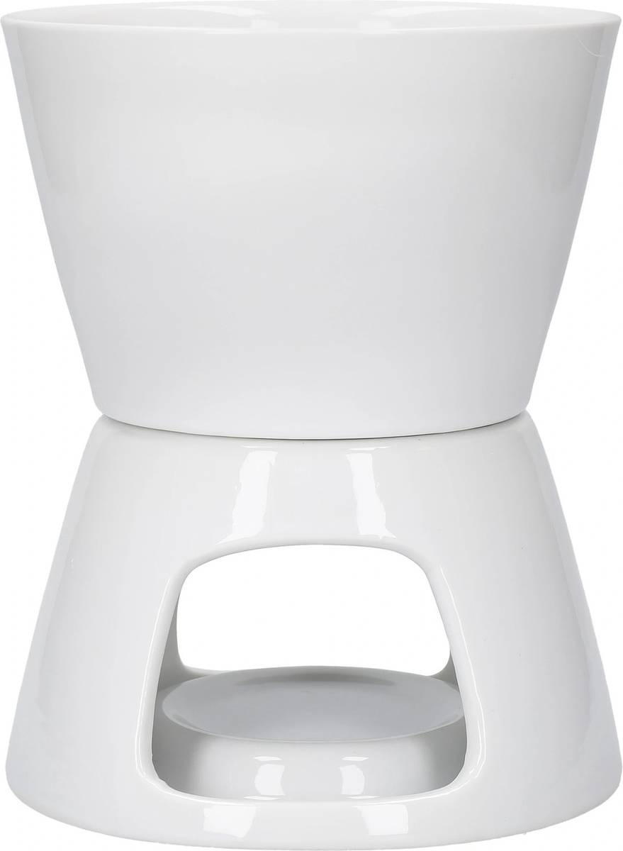 KitchenCraft Sada na čokoládové fondue, bílá