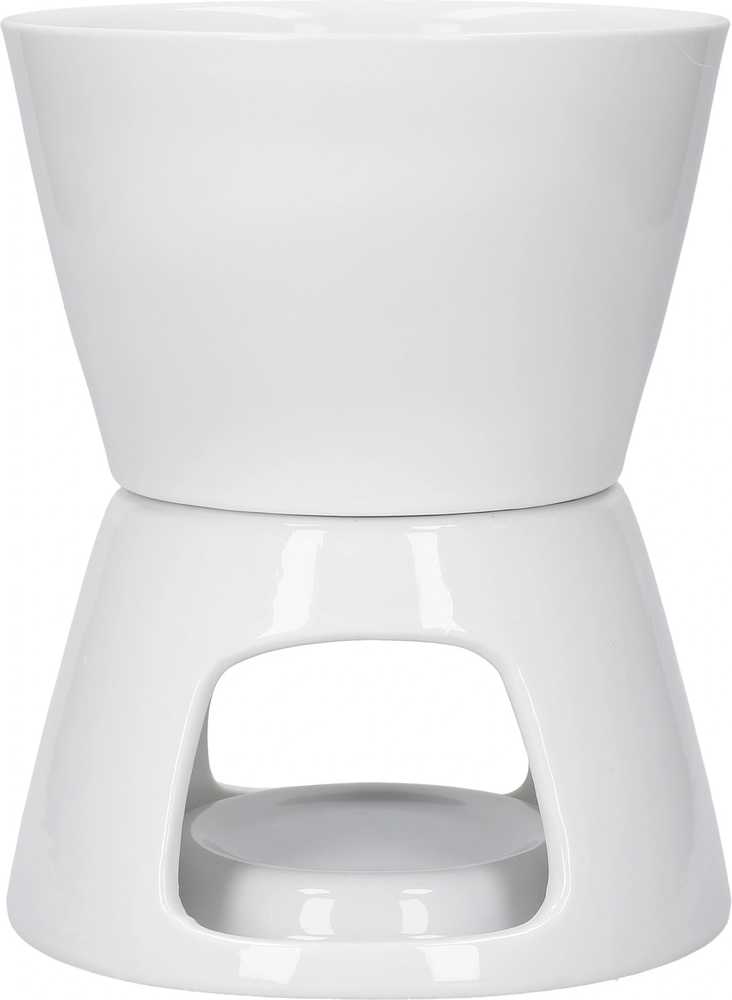 KitchenCraft Sada na čokoládové fondue, bílá