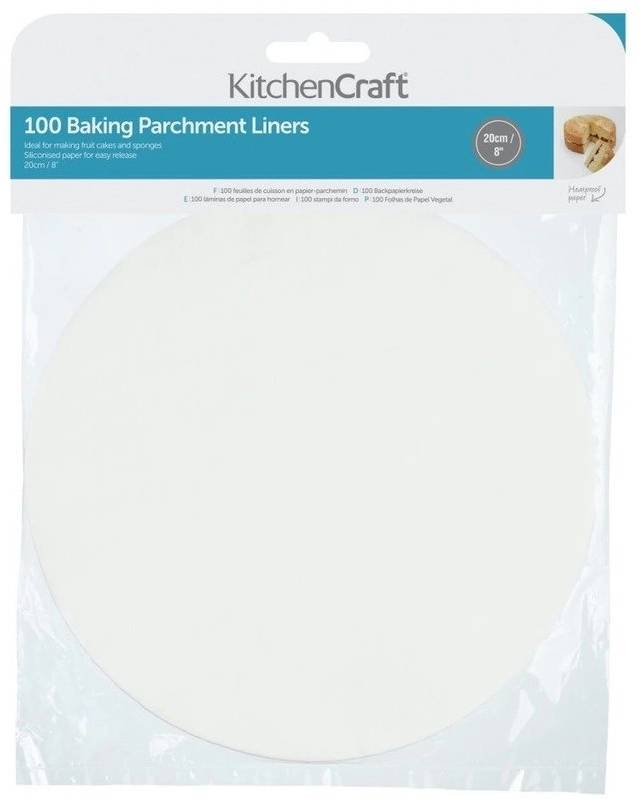 KitchenCraft Balení pečících papírů, 20 cm, 100 ks