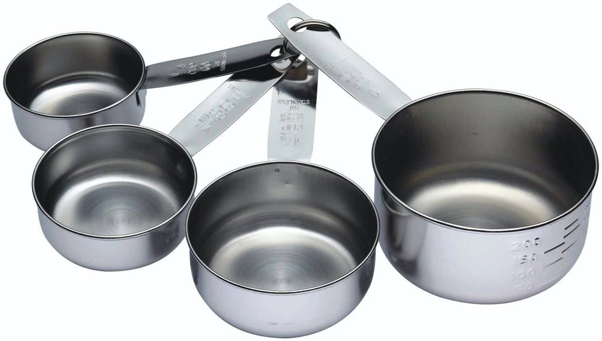 KitchenCraft Sada odměrek z nerezové oceli, 4 ks