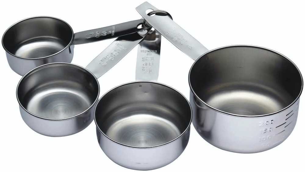 KitchenCraft Sada odměrek z nerezové oceli, 4 ks