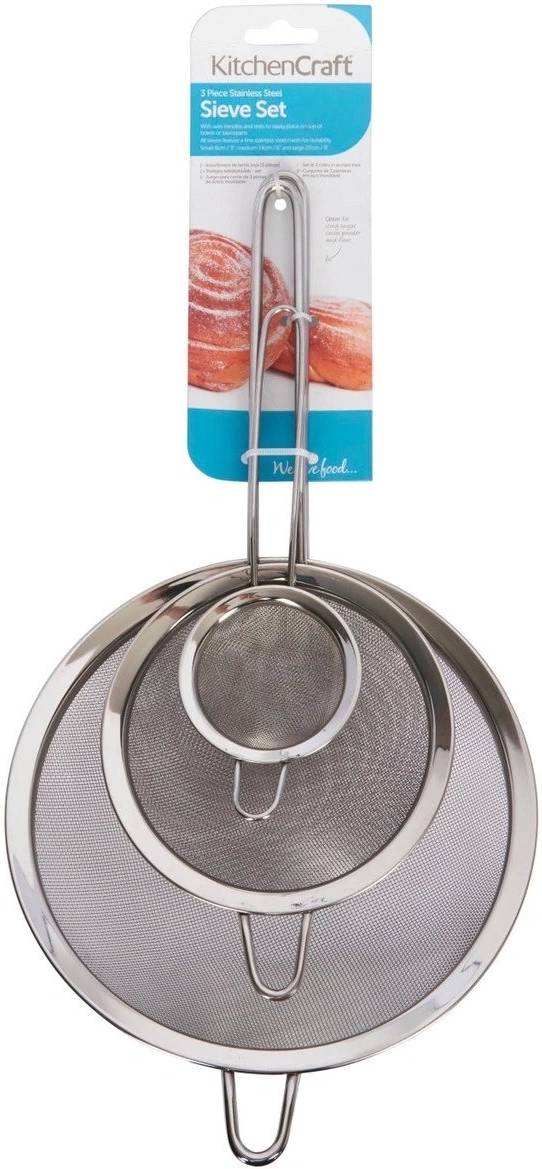 KitchenCraft Sada kuchyňských sítek, 3 ks
